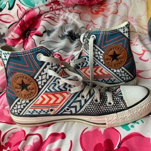 High top colorful converse